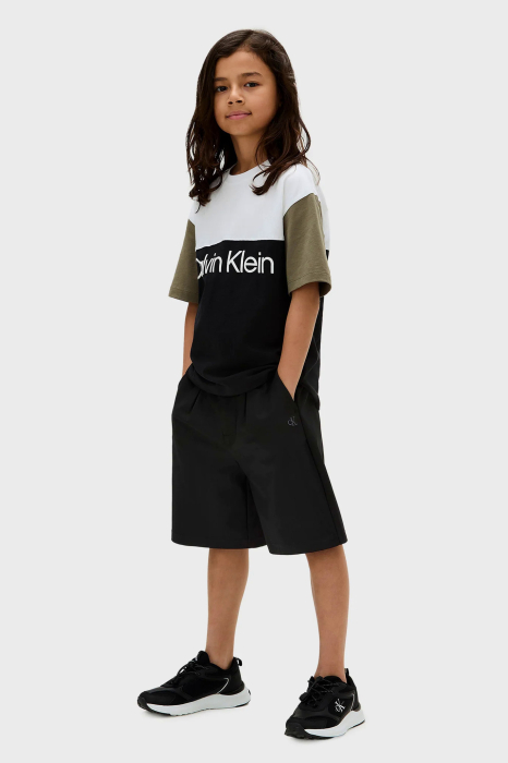 Tricou baieti Calvin Klein IB0IB02528T colorblock cu logo [4]