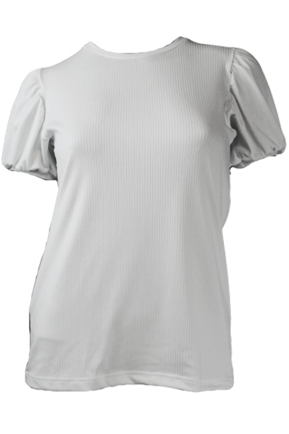 Tricou cu maneci scurte pentru dama ,rossoporpora,Alb,Marime S [1]