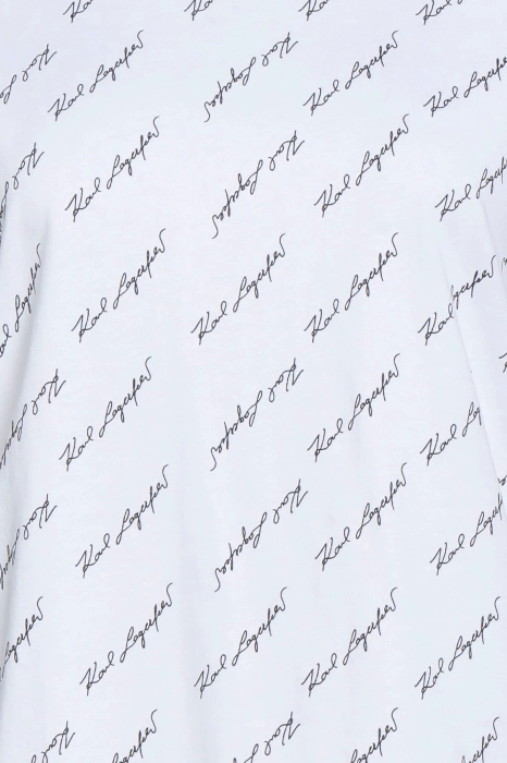 Tricou dama Karl Lagerfeld  all-over print signature [4]