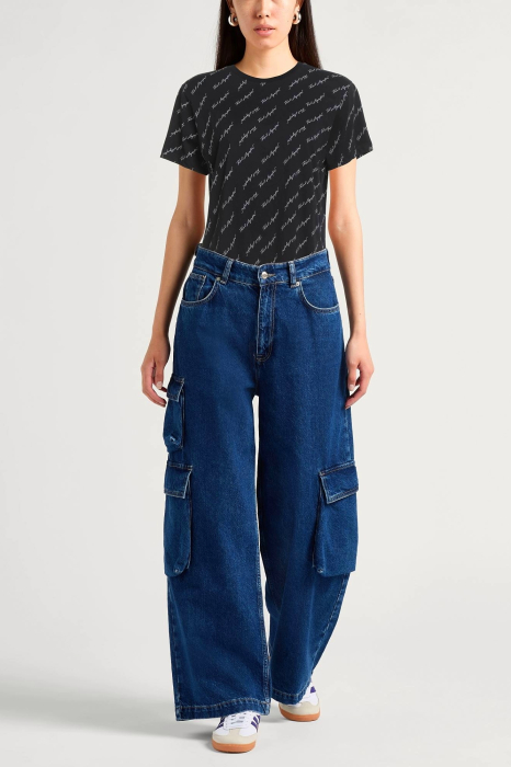 Karl Lagerfeld women's all-over signature print t-shirt [2]