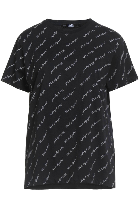 Karl Lagerfeld women's all-over signature print t-shirt [1]