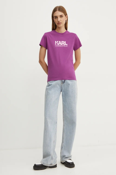 Karl Lagerfeld women's cotton T-shirt 24WW1703 [3]