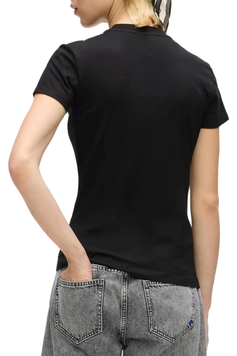 Tricou damă Karl Lagerfeld Jeans negru slim cu logo KL B2W17064 [2]