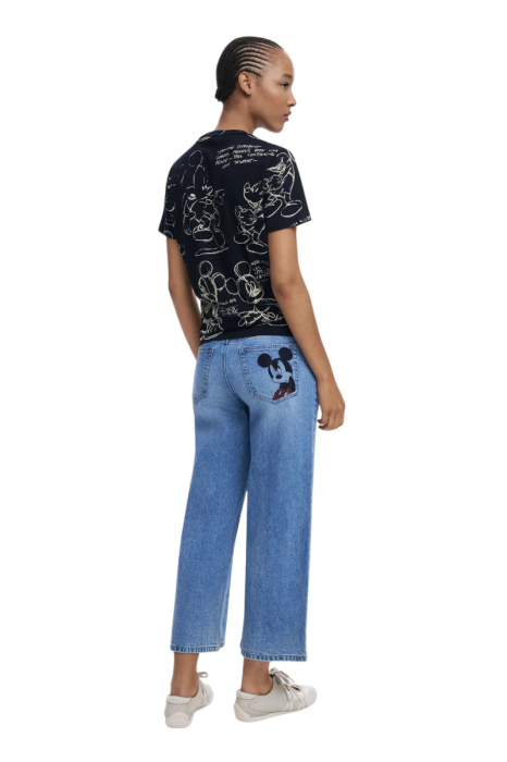 Tricou dama Desigual din bumbac MICKEY SKETCH [2]