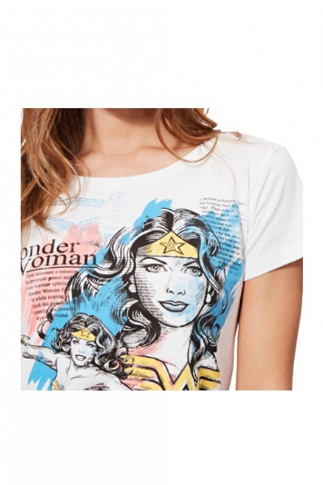 Tricou dama Wonder Woman, alb, XS EU [2]