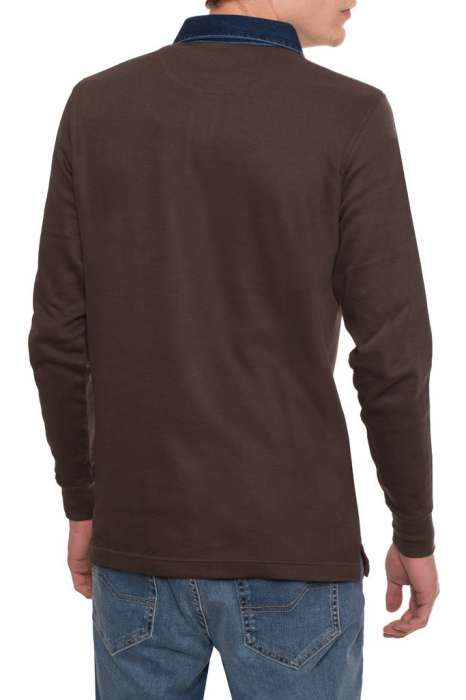 Bluza Polo pentru barbati, maneca lunga Harmont & Blaine [2]
