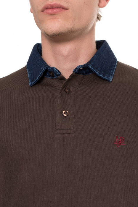 Bluza Polo pentru barbati, maneca lunga Harmont & Blaine [3]