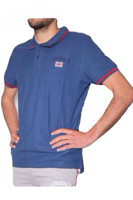 Tricou polo barbati Lonsdale, Albastru deschis, Marime M [1]
