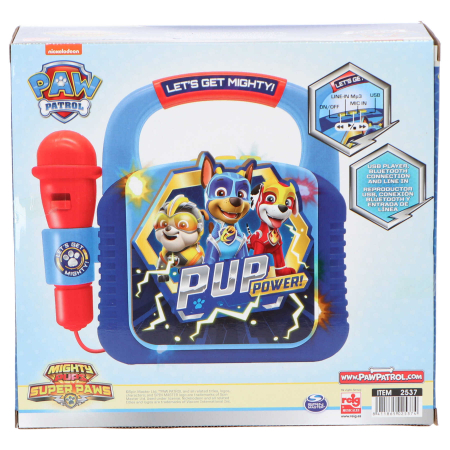 Jucarii & Jocuri - Aparat Karaoke portabil cu 1 microfoane Paw Patrol