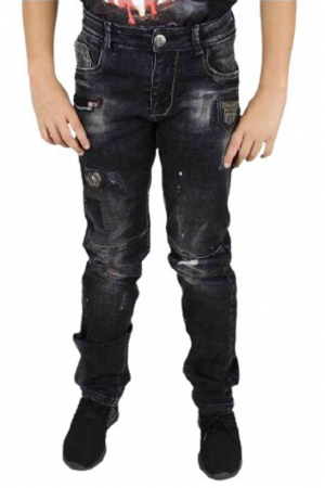 Pantaloni copii - Blugi baieti RG512,Negru 6 ani