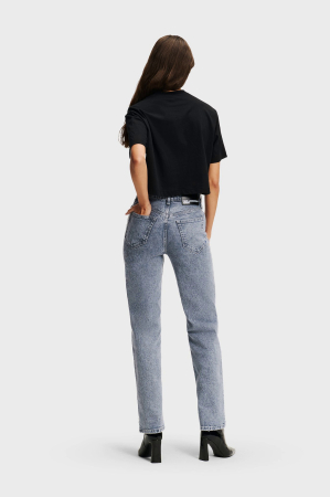 Blugi drepti Karl Lagerfeld Jeans cu talie inalta [1]