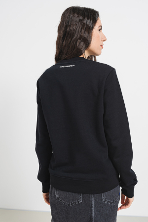 Bluza dama Karl Lagerfeld cu logo din strasuri [1]