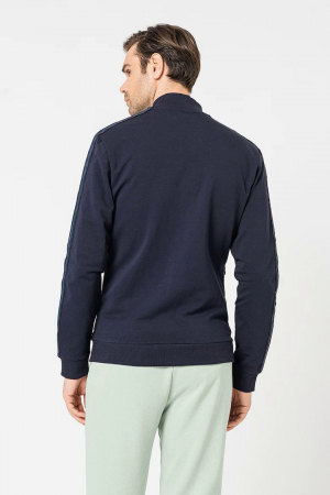Bluza sport guess cu fermoar si benzi logo [1]
