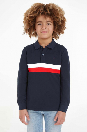 Bluze copii - Bluza polo baieti Tommy Hilfiger KB0KB08656