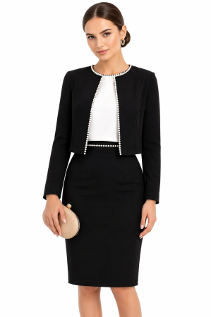 Elegant georgette blouse with a relaxed fit and pearl details [3]
