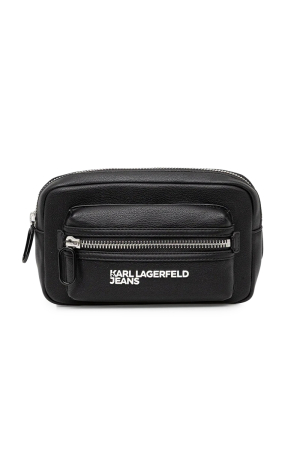 Accesorii - Borsetă Karl Lagerfeld Jeans neagră din piele ecologică A4M30317