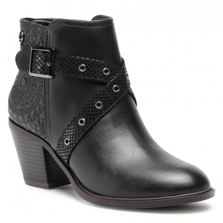 Botine Desigual de piele ecologica cu toc inalt [5]
