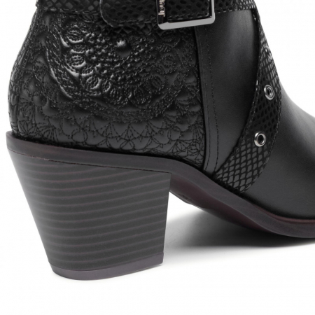 Botine Desigual de piele ecologica cu toc inalt [4]