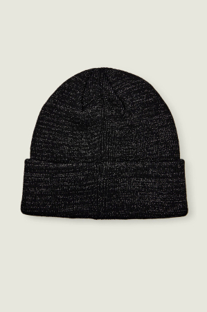 Karl Lagerfeld A4W33041 – Wool Blend Knitted Beanie, Black [1]