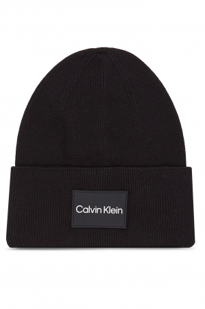 Sepci si bandane sport barbati - Caciula Calvin Klein Fine Cotton Rib Beanie K50K510986