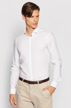 Camasi barbati - Camasa Calvin Klein 2ply Poplin Stretch Slim Shirt K10K103025