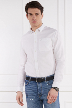 Camasa Tommy Jeans regular fit din amestec de in [2]