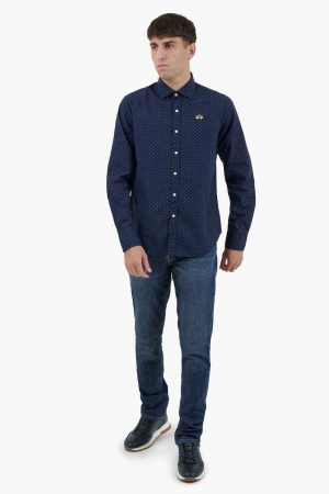 Camasi barbati - Camasa La Martina regular fit cu logo Floral ZMC020