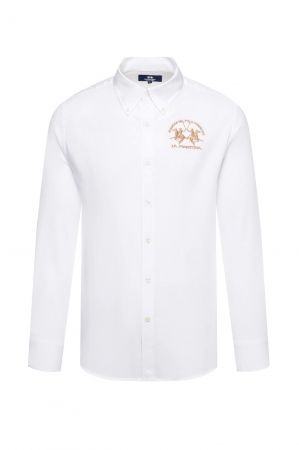 Camasa La Martina regular fit cu logo brodat CCMC01 [4]
