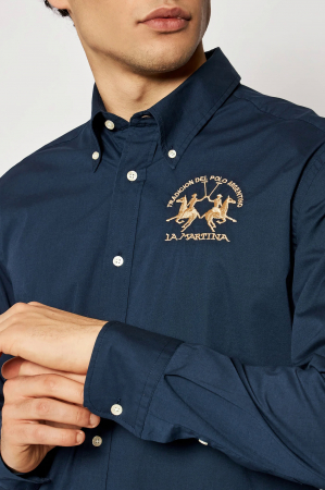 Camasa La Martina regular fit cu logo brodat CCMC01 [3]