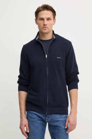 Pulovere barbati - Cardigan barbati din bumbac Gant 8040524