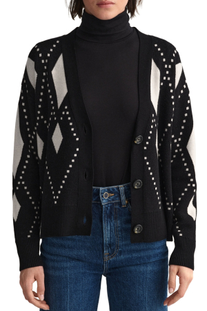 Pulovere dama - Cardigan Dama Gant 4805175 Elegant cu Nasturi