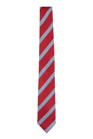 Accesorii - Cravata Tommy Hilfiger MW0MW39285 rosie cu dungi din matase eleganta