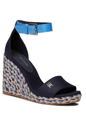 Espadrile Tommy Hilfiger Colorful High Wedge Satin Sandal FW0FW07914 [2]