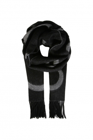 Fulare si esarfe barbati - Fular barbati Calvin Klein Dark Jacquard 40X180 K50K509696