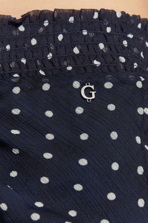 Fusta Guess din sifon cu terminatie cu volane [4]
