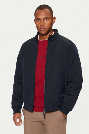 Geci si veste barbati - Geaca barbati Tommy Hilfiger Harrington bleumarin cu fermoar