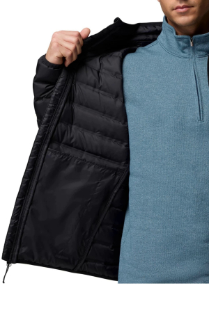 Geaca barbati Columbia Lake 22 Down 2086314010 neagra cu gluga si puf natural [3]