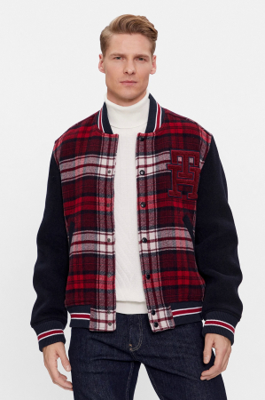 Geci si veste barbati - Geaca Tommy Hilfiger bomber Varsity MW0MW34023