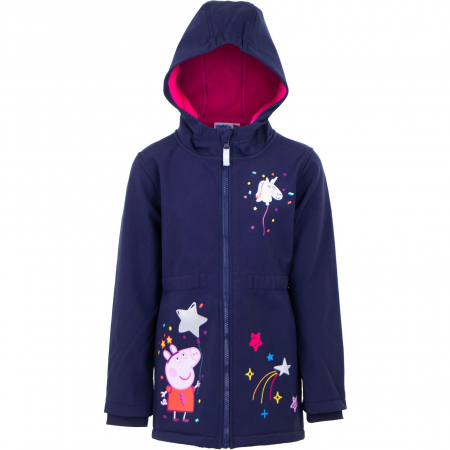 Geci si veste copii - Geaca copii Peppa Pig, Albastru, 116 CM, 6 ani