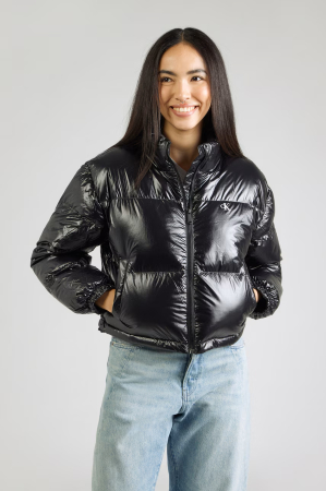 Geci si Veste dama - Geaca dama Crop Puff Calvin Klein Jeans LV047D510G