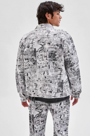 Geaca din denim Guess Originals Batman Comic Print [1]