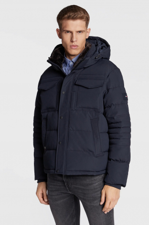 Geci si veste barbati - Geaca Tommy Hilfiger din puf Utility MW0MW27702