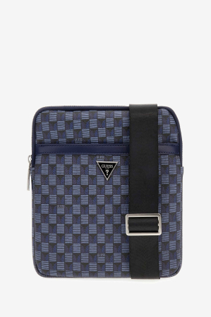 Accesorii Barbati - Geanta guess crossbody de piele ecologica Jet Set HMJESE