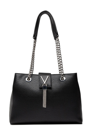 Toate Produsele - Geantă damă Valentino cu mânere lanț și detaliu V