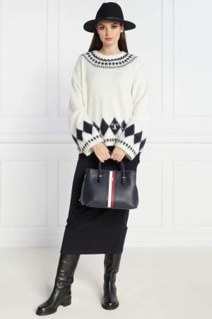 Geanta dama Tommy Hilfiger Emblem Satchel Corp AW0AW15286 [4]