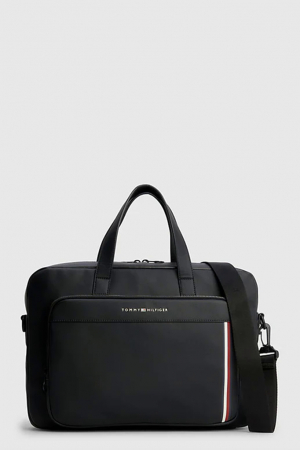 Genti laptop - Geanta pentru laptop Tommy Hilfiger Pique Pu Slim Coputer Bag AM0AM11314