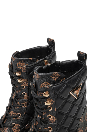 Ghete dama negre cu monogram Guess Badae2 FLFBD2 [5]
