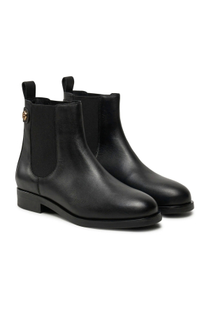 Ghete dama Chelsea negre din piele Tommy Hilfiger FW0FW08184 [1]