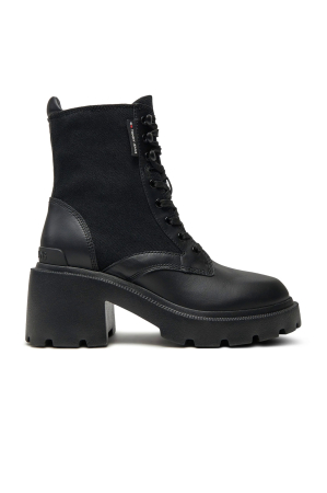 INCALTAMINTE DAMA - Ghete Dama Tommy Jeans EN0EN02556 Mid Heel Boot Mix Media