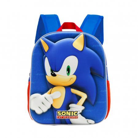 Super Reduceri -30%  Use code MEGA30 - Ghiozdan copii Sonic the Hedgehog, design 3D